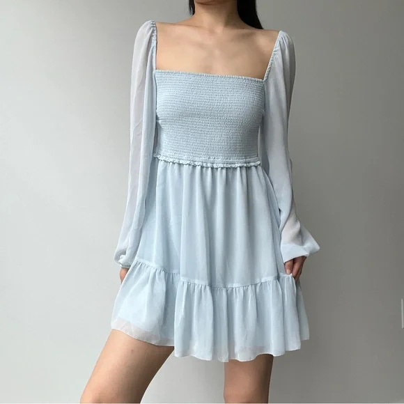 aritzia blue dress Exclusive Satin This is a strapless maxi dress designed for a slim fit Sunday Best Ruffle Wrap Dress
